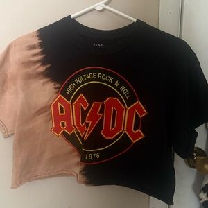AC/DC Black and Tan Short Sleeve Tees
